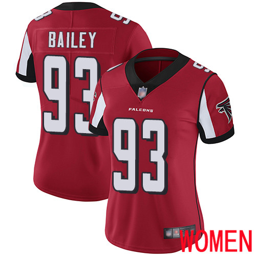 Atlanta Falcons Limited Red Women Allen Bailey Home Jersey NFL Football 93 Vapor Untouchable